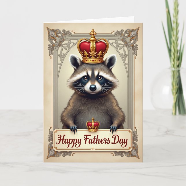 Royal Furry Fathers Day Card (Front)