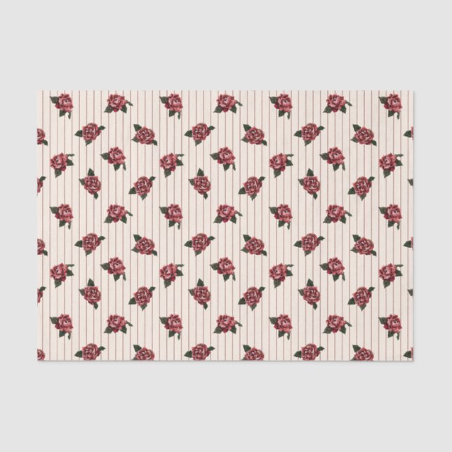 Royal Garden Flowers Pattern  Tissue Paper (Front)