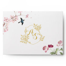 Royal Garden Wedding Invitaion Envelope