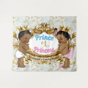 Royal Gender Reveal African Prince Princess  Tapestry