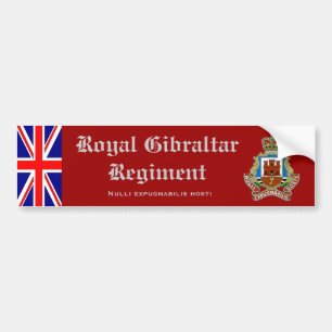 Royal Gibraltar Regiment Bumper Sticker