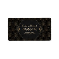 Royal Gold Black Great Gatsby Art Deco Wedding