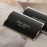 Royal Gold Border Life Coach Business Card<br><div class="desc">Royal Gold Border Life Coach Business Card.</div>
