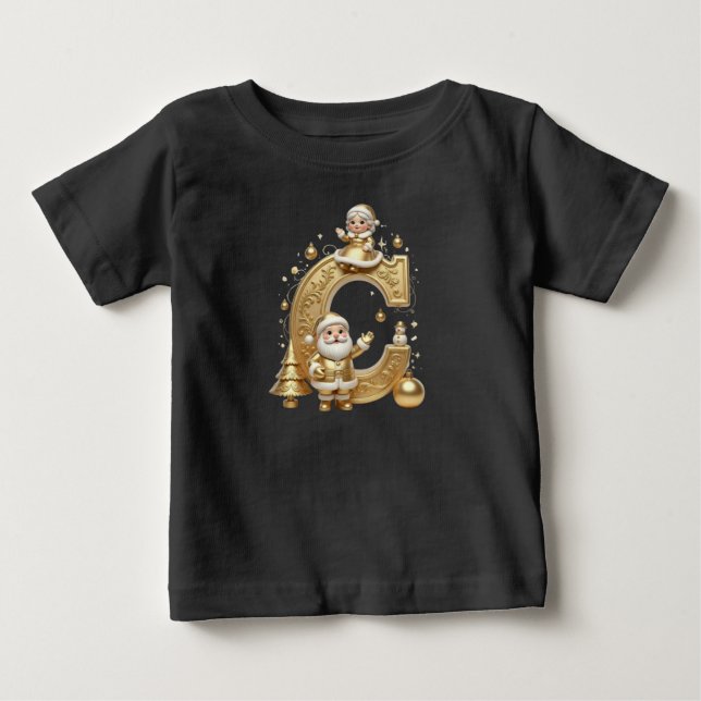 Royal Gold C Santa Toddler Jersey Tee (Front)