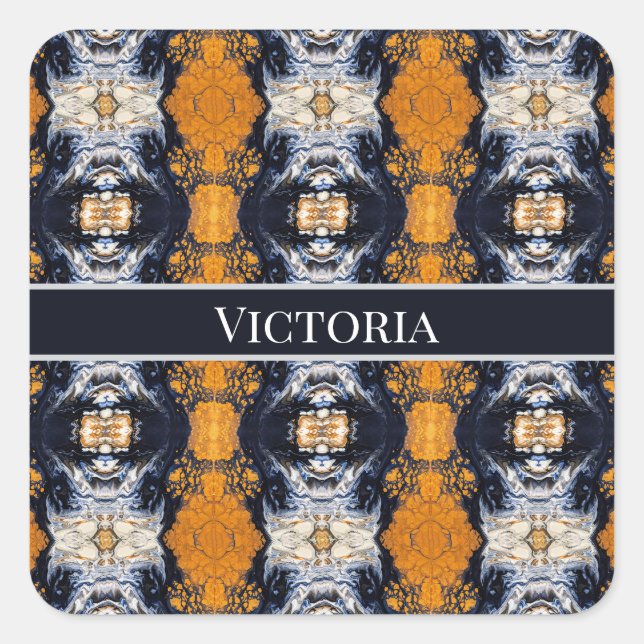 Royal Gold, custom Square Sticker (Front)
