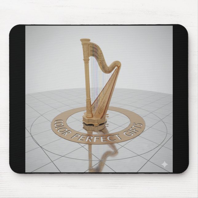 Royal Gold Harp Mousepad (Front)