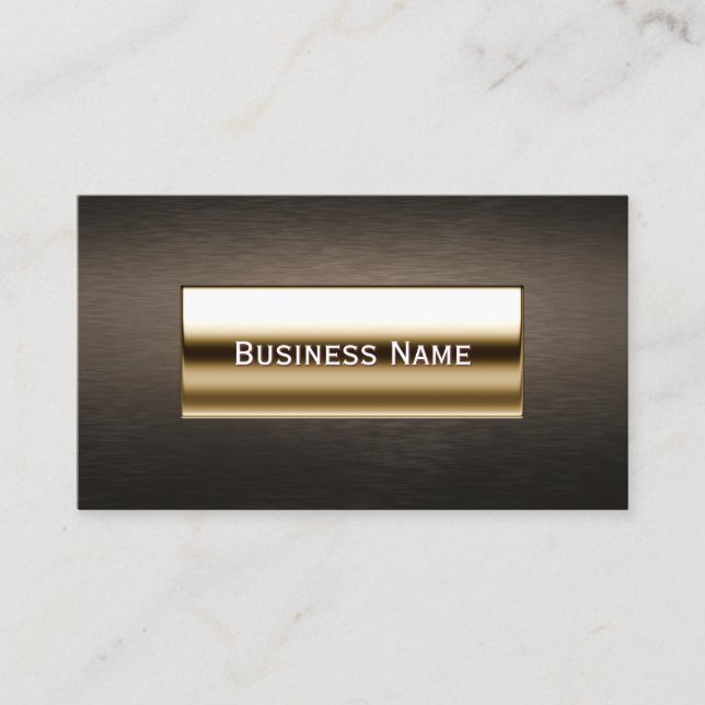 Royal Gold Label Lawyer/Attorney Business Card (Front)
