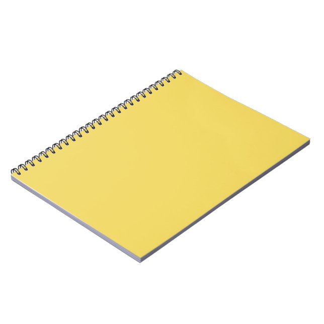 Royal Gold Solid Plain Colour Notebook (Left Side)