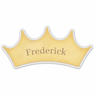 Royal Golden Crown Baby & Kids Personalised Name