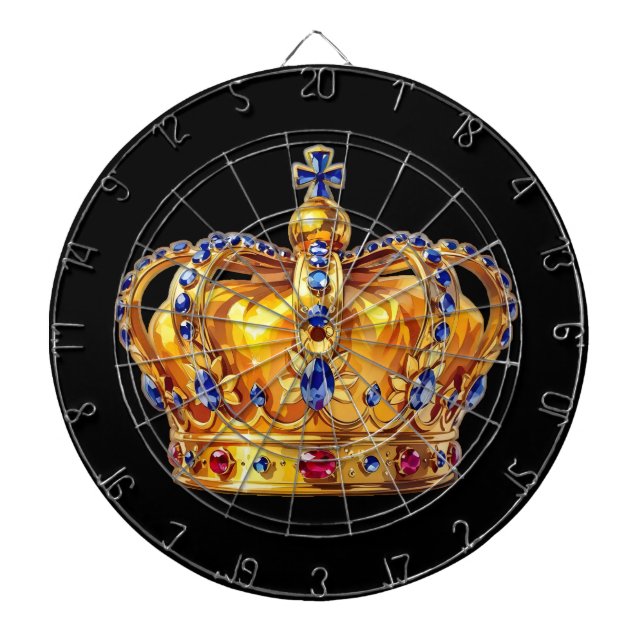Royal golden crown dartboard (Front)