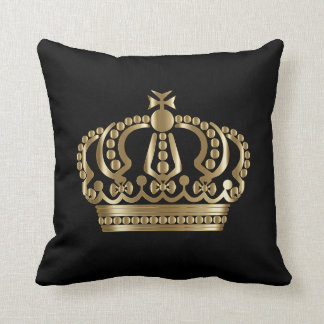 Royal. Golden crown for Royalty! Cushion