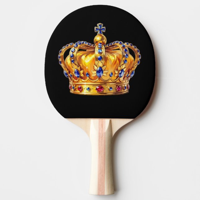 Royal golden crown ping pong paddle (Front)