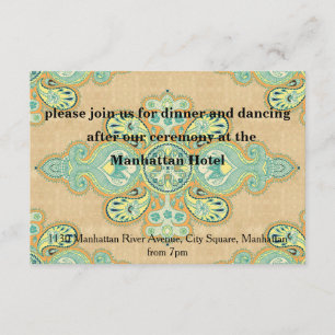 Royal Golden Paisley Invitation