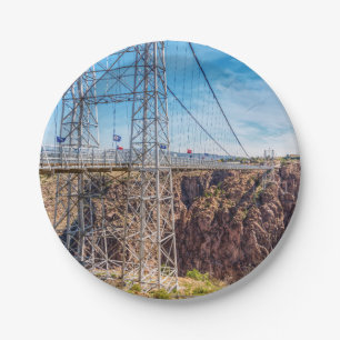 Royal Gorge Bridge Side View Paper Plates