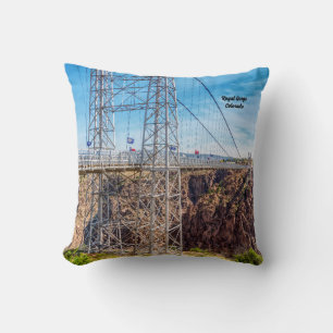 Royal Gorge Bridge Side View Photo Pillow