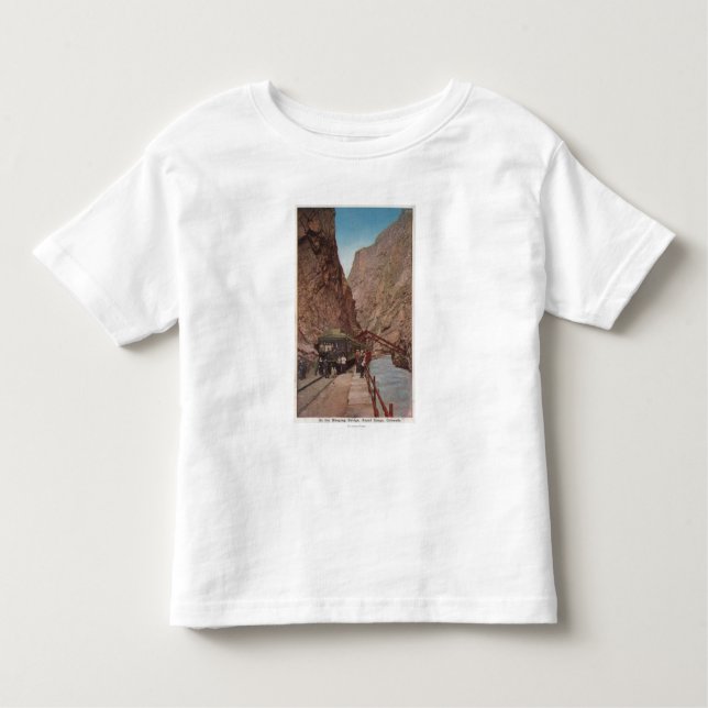 Royal Gorge, CO - View of the Hanging Bridge Toddler T-Shirt (Front)