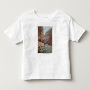 Royal Gorge, CO - View of Train Alongside River Toddler T-Shirt