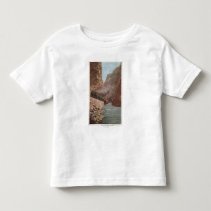 Royal Gorge, CO - View of Train Alongside River Toddler T-Shirt