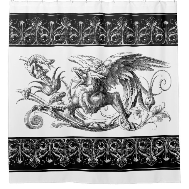 Royal Griffin Shower Curtain (Front)