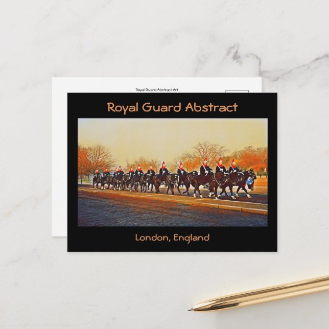 Royal Guard Abstract Postcard (Front/Back In Situ)