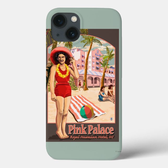 Royal Hawaiian Hotel in Hawaii Case-Mate iPhone Case (Back)