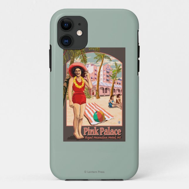 Royal Hawaiian Hotel in Hawaii Case-Mate iPhone Case (Back)
