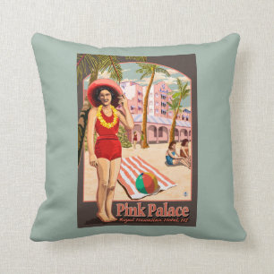 Royal Hawaiian Hotel in Hawaii Cushion