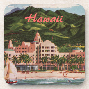 Royal Hawaiian Hotel Plastic Coaster (set of 6)