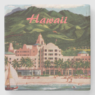 Royal Hawaiian Hotel Stone Coaster