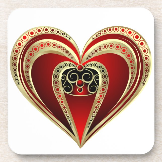 Royal Heart Coaster (Front)