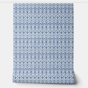 Royal Heirloom Mini - Blue, White Wallpaper