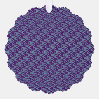 Royal Hex Weave Tree Decoration Card