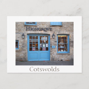 Royal Highgrove Shop in Tetbury, UK white postcard