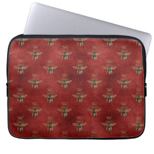 Royal Honeybees Throw Pillow Laptop Sleeve