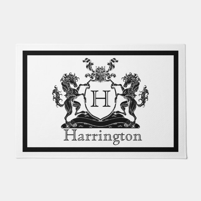 Royal Horse Crest Doormat (Front)