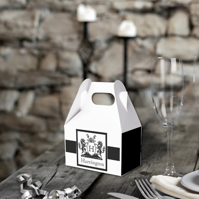 Royal Horse Crest Favour Box (Creator Uploaded)