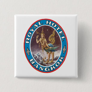 Royal Hotel Bagkok 15 Cm Square Badge