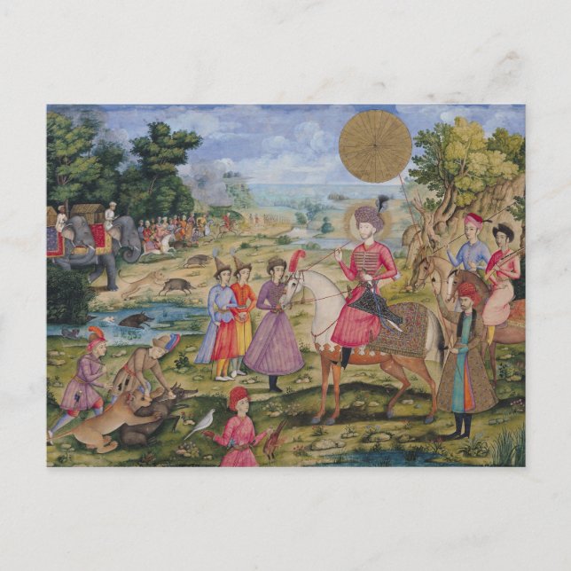 Royal Hunt, from Isfahan, Iran Postcard (Front)