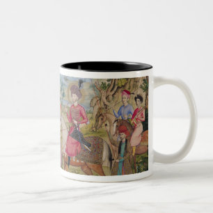 Royal Hunt, from Isfahan, Iran Two-Tone Coffee Mug