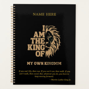 Royal Inspired I Am The King Of My Kingdom Planner