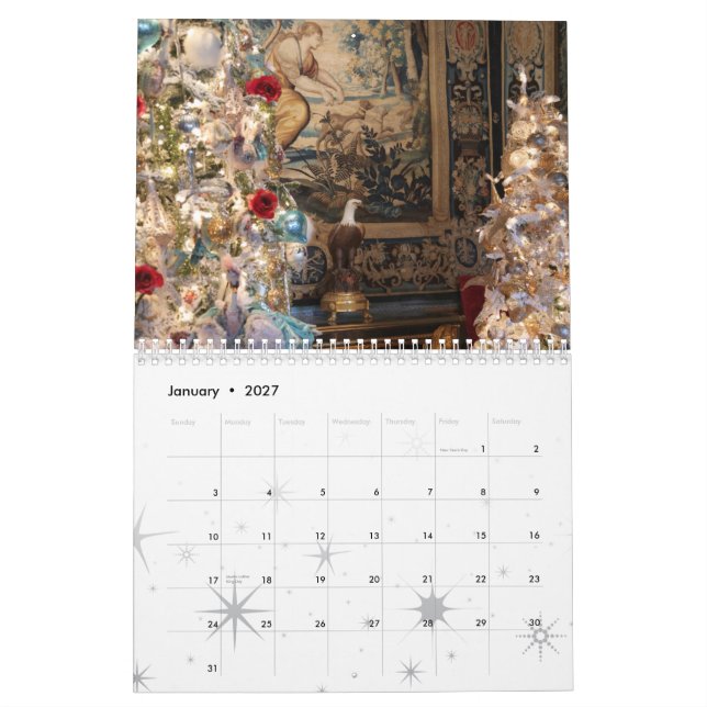 Royal interiors and decors calendar (Jan 2027)