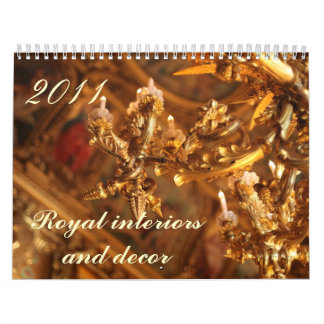 Royal interiors and decors calendar