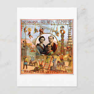 Royal Japanese Troupe 1892 Postcard