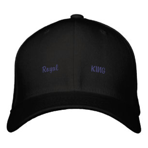 Royal King Printed Black Wool Stylish Outfit-Hat Embroidered Hat