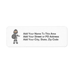 Royal Knight Return Address Label