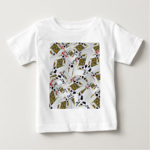 "Royal Layer: A Stack of Kings Poker Cards" Baby T-Shirt