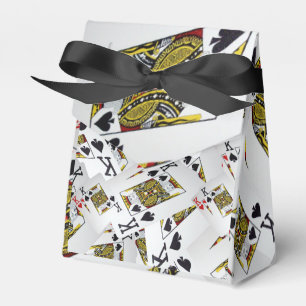 "Royal Layer: A Stack of Kings Poker Cards" Favour Box