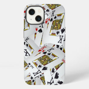 "Royal Layer: A Stack of Kings Poker Cards" iPhone 13 Case