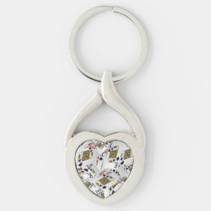 "Royal Layer: A Stack of Kings Poker Cards" Key Ring