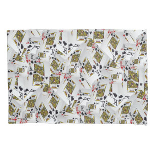 "Royal Layer: A Stack of Kings Poker Cards" Pillowcase